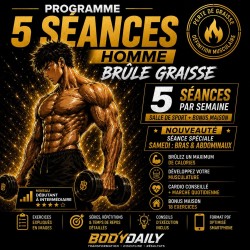 Programme 5 séances Homme Brûle graisse Bodydaily PDF
